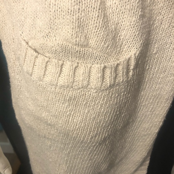 RUBY MOON Open Front Long Sweater Cardigan Ivory - Picture 6 of 6